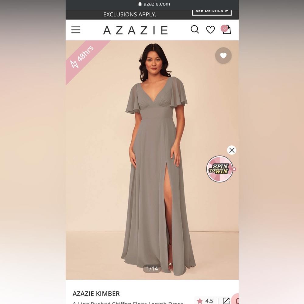 Azazie Kimber Chiffon Bridesmaid Dress